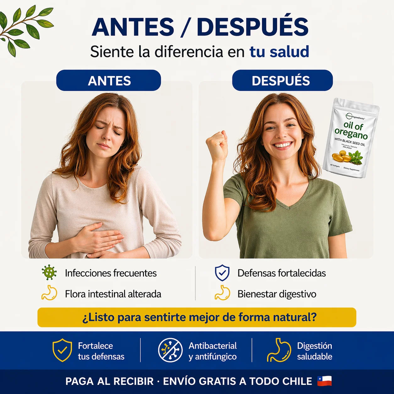 Aceite de Orégano 6.000 mg - El antibiótico natural que debes tener en casa