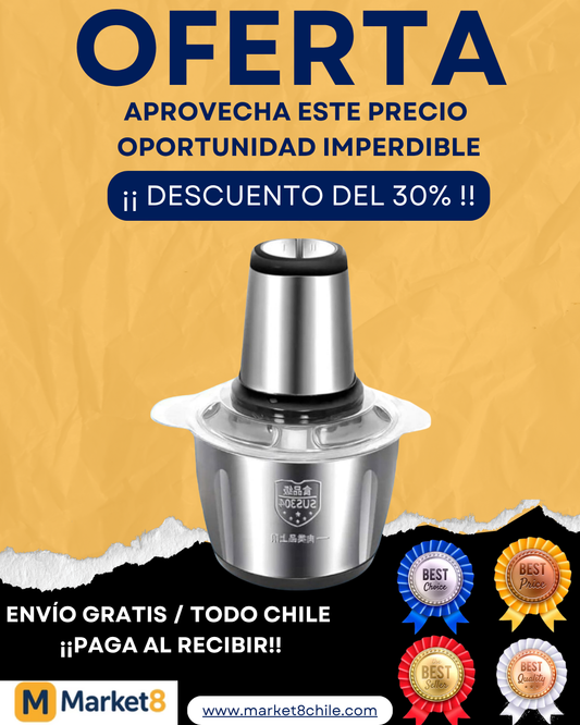 SliceMate™ - NUEVA PICADORA ELÉCTRICA DE 2 LITROS Y DOS VELOCIDADES.