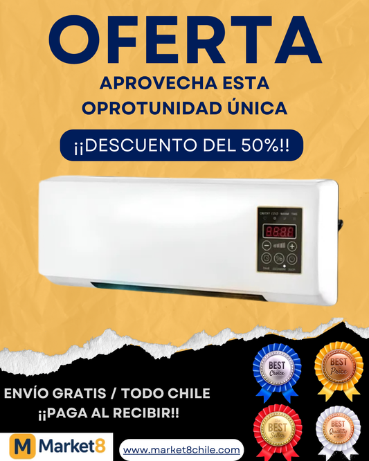 TermoClima Pro™ - Calefactor estilo Aire Acondicionado -
