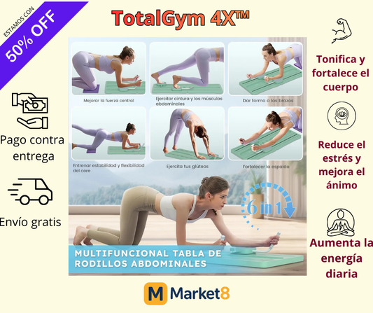 TotalGym 4X™ -Entrena todo tu cuerpo desde casa sin salir al gimnasio y sin máquinas grandes.