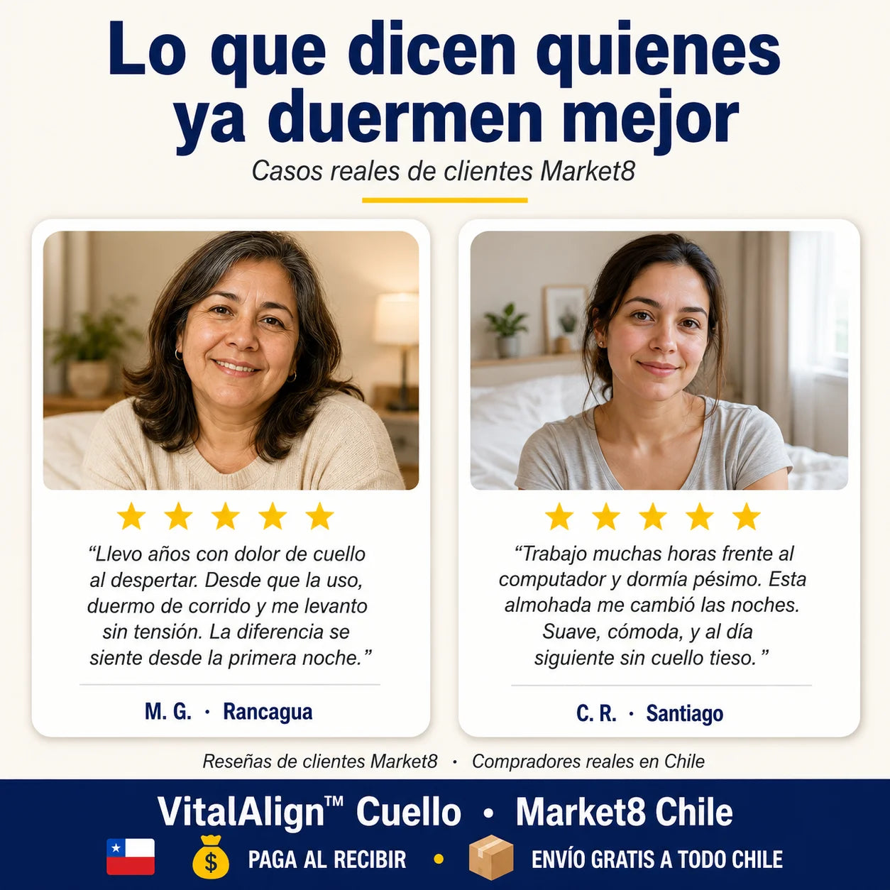 VitalAlign™ Cuello — Despierta renovado, no adolorido