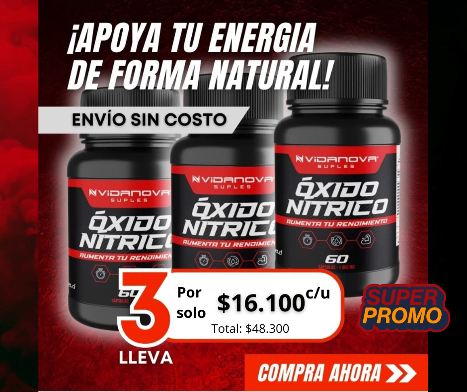 OXIDO NITRICO - VIDANOVA                                                                                                                 Potencia tu energía, mejora tu circulación y recupera tu vitalidad