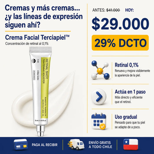 Terciapiel™ — Resultados antiedad sin la irritación del retinol [Retinal 0.1%]